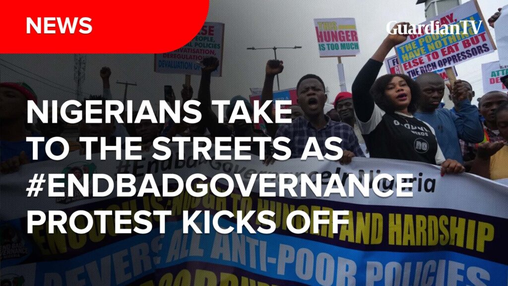 Nigerians take to the streets as #Endbadgovernance begins
