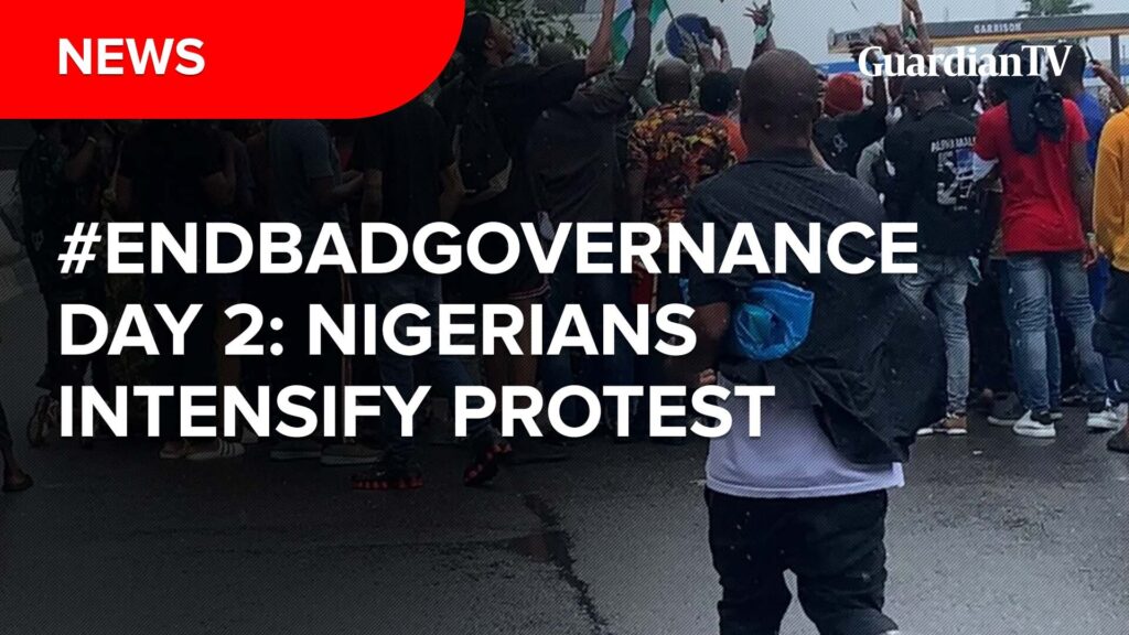 #Endbadgovernance day 2: Nigerians intensify protest